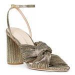 Loeffler Randall  Metallic Reed Pleated Twist Heels Sz. 12 Photo 0