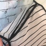 a.n.a  striped blouse with cold shoulder cutout Photo 2