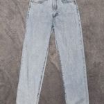 We Wore What  Mom Slit Straight Super Light
Denim Jeans Sz 26 Photo 2