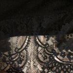 Apt. 9  Goth Black lace-trimmed fitted mini sleeveless sweater vest dress turtleneck. Unique, standout piece Size XL, measurements on pics Great for layering with button up shirts or paired with tights and knee high boots Photo 7