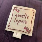 Nanette Lepore  bow lapel tuxedo jacket blazer black sz 0 Photo 4