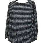 Seven7  Black Stud Striped Shirt 1X Photo 1