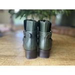 Unisa Green Leather Ankle Boots 6.5B EU 35 Made in Brazil Photo 3