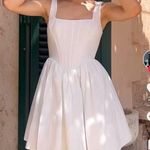 STAUD NWT Landscape White Mini Dress 4 Photo 0