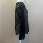 Miss Me Mixed Media Studded Long Sleeve TShirt Gray Size XL Photo 1