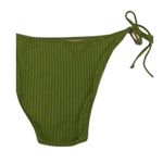 J.Crew NWT Rings String Cheeky Curved Bikini Swim Bottom XL Olive Green #3175 Photo 4