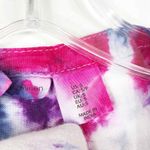 Joie  Small Top Handmade Tie Dye Passion Fruit‎ Pink Purple White Linen 1531 Photo 11