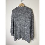 Faded Glory  Womans Size M Open Cardigan Sweater Long Sleeve Pockets Black White Photo 2