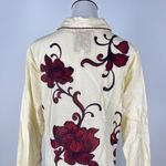 Johnny Was NWOT  Floral Long Sleeves Midi Shirt Dress Cover-Up Size S Photo 6