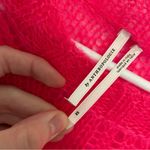 Anthropologie  ANTHRO Posey Stitchy Distressed Sweater Neon Pink Oversized WOOL Photo 7