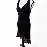 Rampage vintage 90's Black Lace made in USA Halter Dress small.β Photo 2
