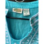 Collections ECT. Size XL 100% cotton crinkle gauze tunic/dress Blue Photo 3