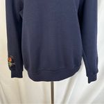 Bonworth Vintage  Sweatshirt‎ Womens Small Embroidered Fall Leaves Pullover Blue Photo 2