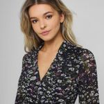 Ganni ππ Asymmetrical Floral Print Georgette Wrap Dress 100% Viscose ~ 34 EU Photo 8