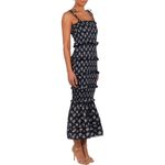 Petal & Pup Jazy Navy Floral Smocked Tiered Sundress Midi Dress Size Large Blue Photo 2