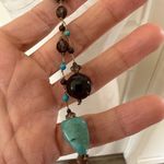 Turquoise and red tigers eye long Necklace Photo 7
