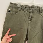 Torrid Plus Size Jegging Bermuda Shorts Olive Green 10.5" In Denim Jean Shorts Photo 6
