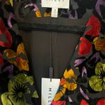 Milly NWT  Gynn Velvet Floral Burnout Dress (6) Photo 7
