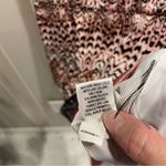 Dana Buchman Cute  silky pink black pattern elastic waist mini dress cowl neck Photo 3