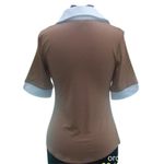 Cache Brown Lace Up Front Ruched Bust Stretch Top New Rayon Spandex $88 NWT Photo 4