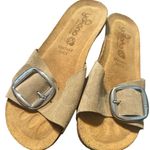 Yokono sandals khaki in color leather preowned size 8 Tan Photo 0