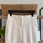 Ann Taylor  Mid-Rise White Cuffed Woven Career Dress Pant Trouser, 2 Photo 1