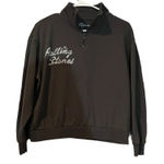 The Rolling Stones  Quarter‎ Zip Cropped Sweatshirt Women's Size Small Photo 0