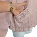 Vintage Nordstrom Baby Pink Light Windbreaker Ruffle Mock Neck Jacket size M / L Size M Photo 9