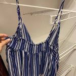 Love, Fire Blue and White Striped Tank Top Photo 3