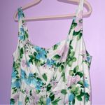 Old Navy Linen-Blend Fit & Flare Midi Sundress Women 2X Cottagecore Coquette Photo 2