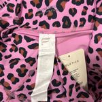 Fabletics Oasis High-Waisted Pocket Capri Leggings Pink Leopard Print Size M Photo 4