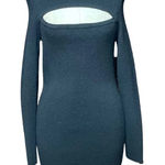 Torn By Ronny Kobo Cut Out Neckline Black Sweater Dress Size Large Photo 0