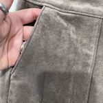 BLANK NYC Size 26 Pants The Seven Seas Faux Suede in Taupe Beige Back Ankle Zip Photo 5