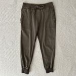 James Perse Standard Women’s Mixed Media Pant Jogger Olive Green Large Photo 1