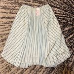 Vince  Mint Green Stripe Gauze Panel Skirt size Small Photo 0