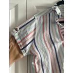 Southern Tide Womens Small Linen Blend Striped Mini Dress Short Sleeve Resort Photo 3