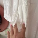 CAbi 5943 Midsummer White Floral Eyelet Embroidered Dress Topper Coverup SIZE 8 Photo 11