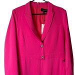 Karen Millen  Compact Viscose Tailored Button Jumpsuit Hot‎ Pink NWT Women’s 14 Photo 3