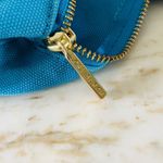 Tory Burch Ivory Blue Red Color Block Canvas Tote Bag Photo 6