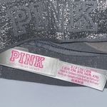 PINK - Victoria's Secret Victoria’s Secret PINK VS Lace Halter T-Strap Bralette w Logo Band Gray S Small Photo 9