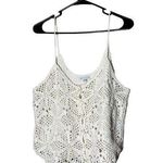 American Eagle  Crochet Button Front Crop Top Size Medium Photo 0