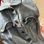 Paris Blues Vintage 80s 90s  light blue denim sleeveless bodycon dress XS Photo 6