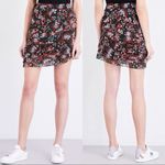 Maje Jerkita Floral-Print Crepe Mini Skirt in Imprime Photo 1