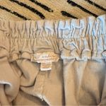 Casual Cream Elastic Waist Overall Corduroy Dress One Size White Size M Photo 3