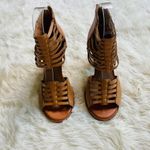 Dolce Vita Camel Brown Heeled Sandals 7.5 Tan Photo 3