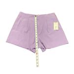 A New Day Women's High-Rise Tailored MIDI Shorts 12 Lavender 4” Stretch NWT Photo 3