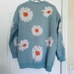 SheIn Women's Cute Daisy Floral Pattern Drop Shoulder Duster Cardigan Photo 5