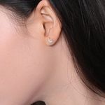 Boutique NEW Dainty Moon &ā Star Stud Earrings | 18k Gold Photo 5