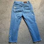 Madewell  The Perfect Vintage Summer Jeans Embroidered Edition Size 24 Floral Photo 6