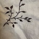 Talbots Vintage 90s Talbott Travelers Linen Blend Embroidered Button Up Blouse S Photo 3